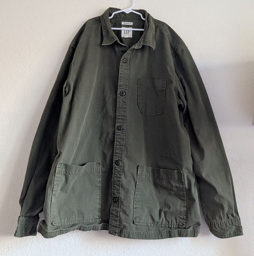 Gap Vintage Green Canvas Jacket